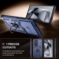thumbnail image 7 of for Samsung Galaxy S24 Ultra Case with Slide Camera Cover, Rugged Heavy Duty Shockproof Protective Phone Case with Ring Kickstand, Blue, 7 of 7