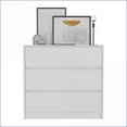 thumbnail image 6 of Dressers - 3 Drawer Sleek Style 31"H x 30"W | White | Particle Board, 6 of 7