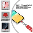 thumbnail image 3 of SS Phone Lanyard, Phone Neck Strap Holder Cell Phone Safe Tether Keyring Lanyard Universal Compatible with iPhone 11, 3 of 5