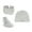 Gray, variant on Sunjoy Tech 3Pcs/Set Baby Newborn Hats Mittens and Socks Set for Boys Girls Beanie Hat 0-6 Month