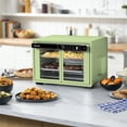 thumbnail image 3 of Gourmia 37 Qt Air Fryer French Door Toaster Oven, 9-Slice Capacity, 12 Cooking Presets, Green, 3 of 7