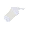 thumbnail image 5 of MeMoi Girls Silky-Sheer Micro-Mesh Ankle Sock with Satin Bow - Girls - Female, 4, Black, 5 of 11