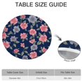 thumbnail image 6 of Pioneer Flower Floral Print Pattern Round Fitted Tablecloth with Elastic Edge,Dining Table Cover Waterproof,Outdoor Round Tablecloth for Camping,Dining,Indoor and Outdoor, 6 of 7