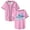 Pink, variant on Freya Skye Baseball Uniform Short-Sleeve V-Neck Shirt Unisex Street Style Top