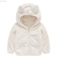 thumbnail image 2 of Liyamei Kids Bear Ears Hooded Jacket with Zipper for Winter Warm Outerwear, 2 of 7