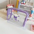 thumbnail image 1 of Bolsa de almacenamiento de Hello Kitty Sanrio Anime Kawaii My Melody Kuromi Cinnamoroll, bolsa de viaje transparente para bolígrafos, bolsa de almacenamiento para niñas Fivean unisex, 1 of 2