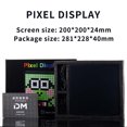 thumbnail image 4 of Aqestyerly DeskTop Screen Art Animation Screen Time Manager Alarm Clock Car Accessories, 4 of 9