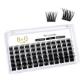 thumbnail image 1 of Lash Clusters B01 D Curl 0.472 in B&Q LASH Pestañas individuales naturales Extensiones de grupos de pestañas individuales Cluster DIY en casa Extensiones de pestañas DIY 72 grupos de pestañas CD Curl, 1 of 4