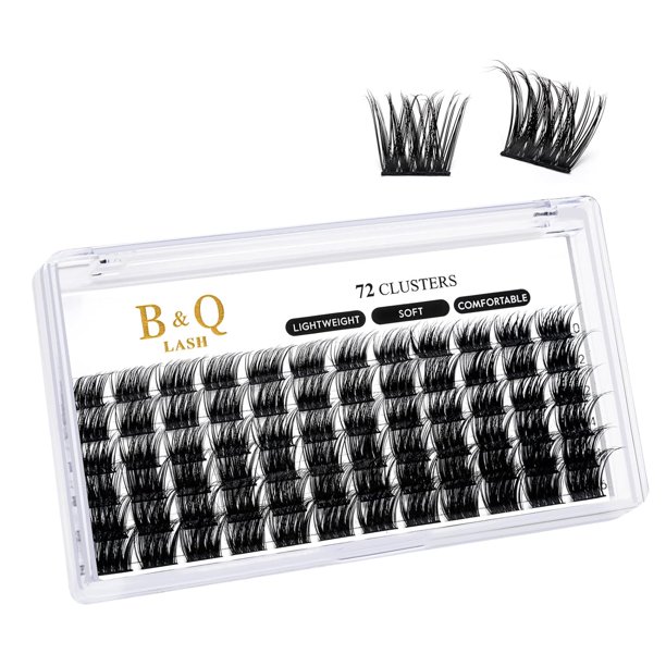 Lash Bond and Seal 10ML B&Q Lash Cluster Bond and Seal Pegamento para pestañas Pegamento para pestañas DIY Extensiones de pestañas Impermeable Unión y sello de larga duración (Black Bond+Black Seal)