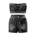 thumbnail image 3 of Womens Seamless Two Piece Workout Sets Wicking Quick-Dry Gym Sets Tummy Control Biker Shorts for Athletic, 3 of 4