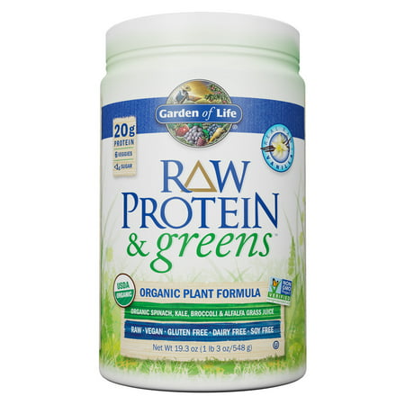 Garden of Life Raw Protein and Greens Vanilla 19.3 oz (1lb 3 oz/548g)