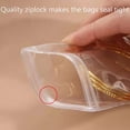thumbnail image 2 of US 100 Pack PVC Clear Jewelry Anti Oxidation Zipper Bags Anti-tarnish Organizers, 2 of 5