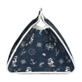 thumbnail image 3 of Lsque Vintage Marine Printed Long Tissue Box Cover Holder, Facial Paper Organizer Dispenser,Triangle with Bottom Belt, PVC Leather Decorative Organizer, 3 of 9