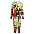 thumbnail image 5 of Gravity Falls Men's Hooded Jumpsuit - Zip Up One Piece Pajamas Soft Cozy Winter Warm Plush Loungewear, 5 of 8