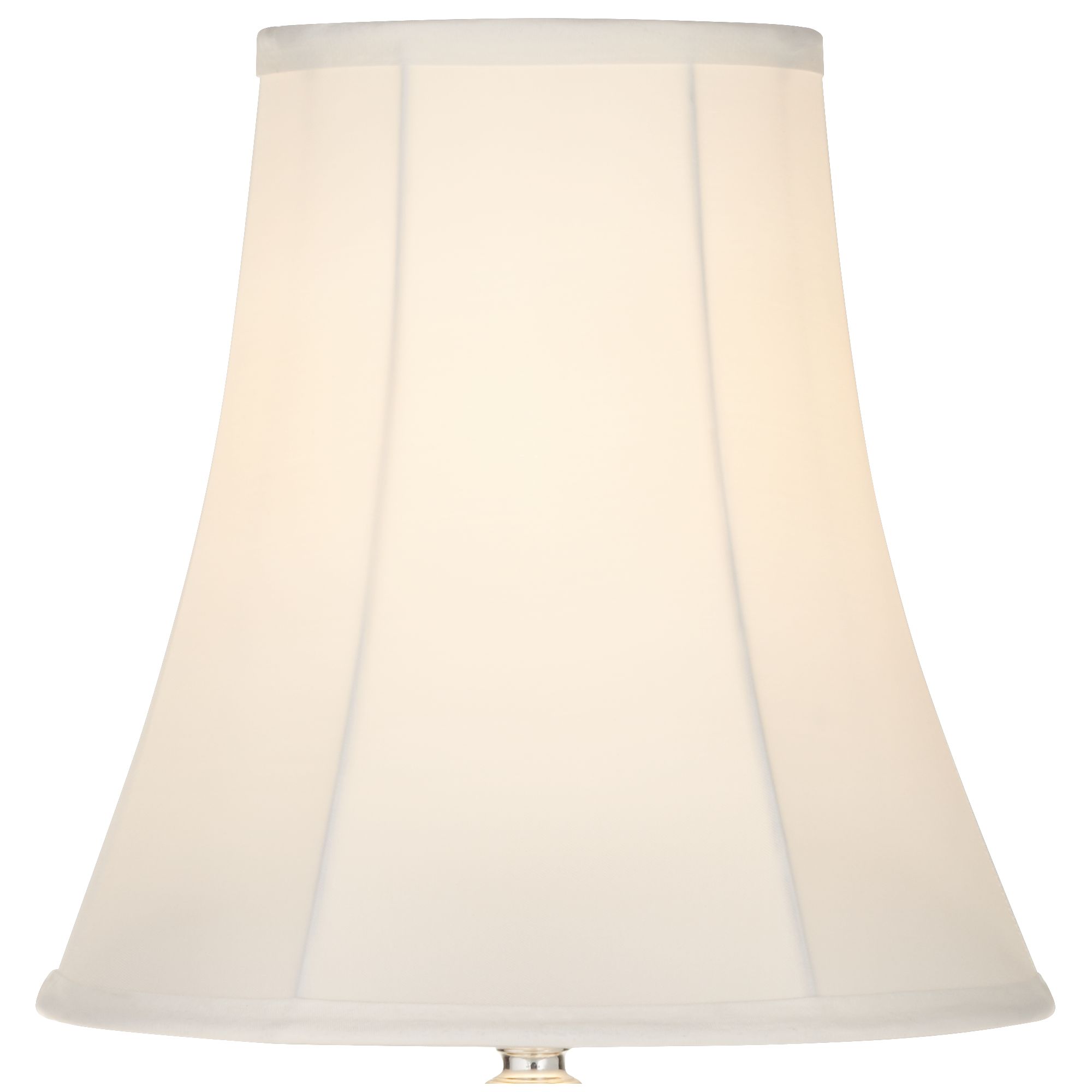 360 Lighting Bohemian Country Cottage Accent Table Lamp 21" High Clear Stacked Glass Off White Bell Shade for Bedroom Living Room Bedside Nightstand