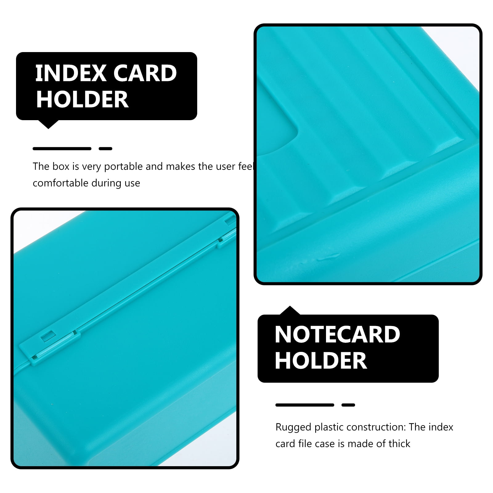 WRISTBIQUE  Card Storage Box 8pcs Flash Card Case for Home Business Use 5.7×3.5×6.7in