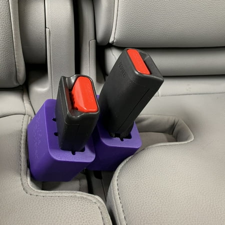 Buckle Booster 2-Pack for Seat Belts Stands Your Receptacle Up for Easy Reach - No More Floppy Buckle