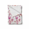 thumbnail image 2 of Floral Soft Flannel Fleece Throw Blanket, Watercolor Painting Style Blooming Flowers Spring Nature Botanical Artwork, Cozy Plush for Indoor and Outdoor Use, 50" x 60", Pink Purple Coral, by Ambesonne, 2 of 6