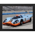 thumbnail image 2 of Stephen Chambers 32x25 Black Modern Wood Framed Wall Art Titled - Porsche 917 Gulf 4, 2 of 6