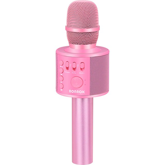 Micrófono para karaoke BONAOK inalámbrico Bluetooth Q37 P-Ink