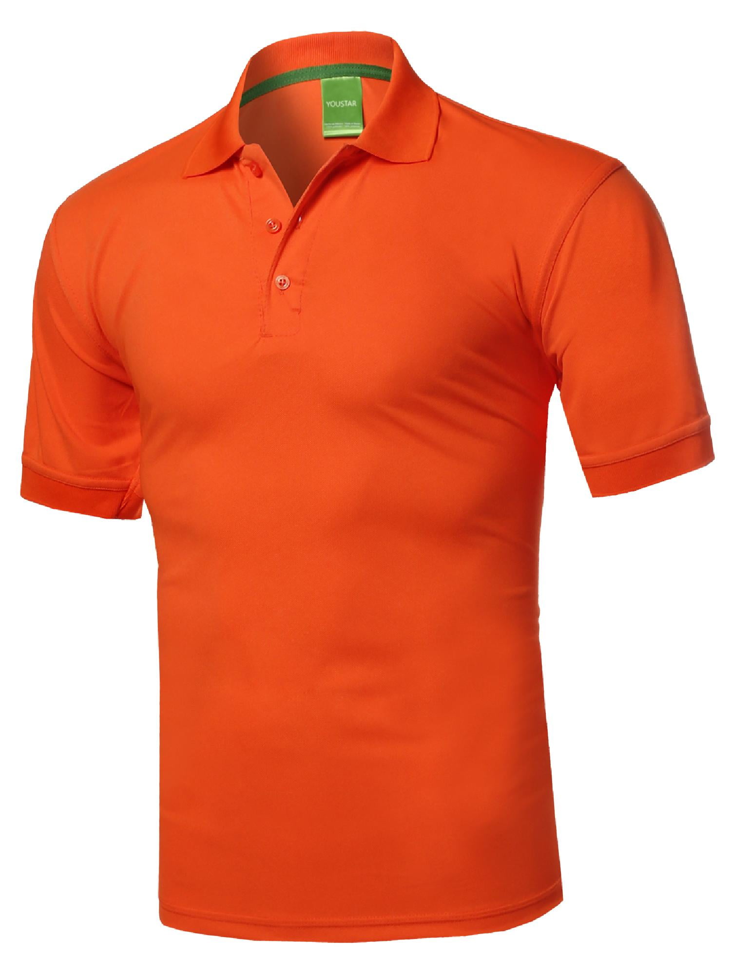 FashionOutfit Men's Solid Quick DriFit Active Athletic Golf Short Sleeves, Sports Polo Shirt