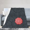 thumbnail image 2 of XMXY Fleece Throw Blanket for Couch, Umbrella Courage Lightweight Plush Fuzzy Cozy Soft Bed Blankets and Throws for Sofa, 60"x50" inches, 2 of 8