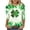 Green-10, variant on Ohufall St Patricks Day Tops for Women 3/4 Sleeve Crewneck Shamrock Shirts Casual Trendy Festival Holiday Tunic Tee Tops