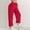 Red, variant on ZZwxWA Croped Pants for Women Hiking Cargo Pants Casual Loose Fit Elastic Waisted Drawstring Multi Pockets Lounge Trousers