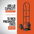thumbnail image 4 of Ironton Steel Pneumatic Hand Truck, 600-Lb. Capacity, 16.93in.L x 21.65in.W x 51.57in.H, 4 of 9