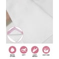 thumbnail image 6 of Pink Summer Coastal Kitchen Dish Towels for Drying Dishes Set of 3, Modern Ocean Waves Starfish Shell Waffle Weave Microfiber Hand Tea Bathroom Towels Quick Dry & Absorbent Towel 12x12, 6 of 7