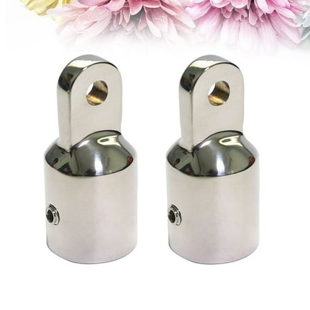 GOOHOCHY Stainless Steel Marine Boat Fittings for Awning Canopy Tubing Silver 2 PCS
