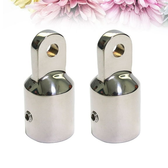 GOOHOCHY Stainless Steel Marine Boat Fittings for Awning Canopy Tubing Silver 2 PCS