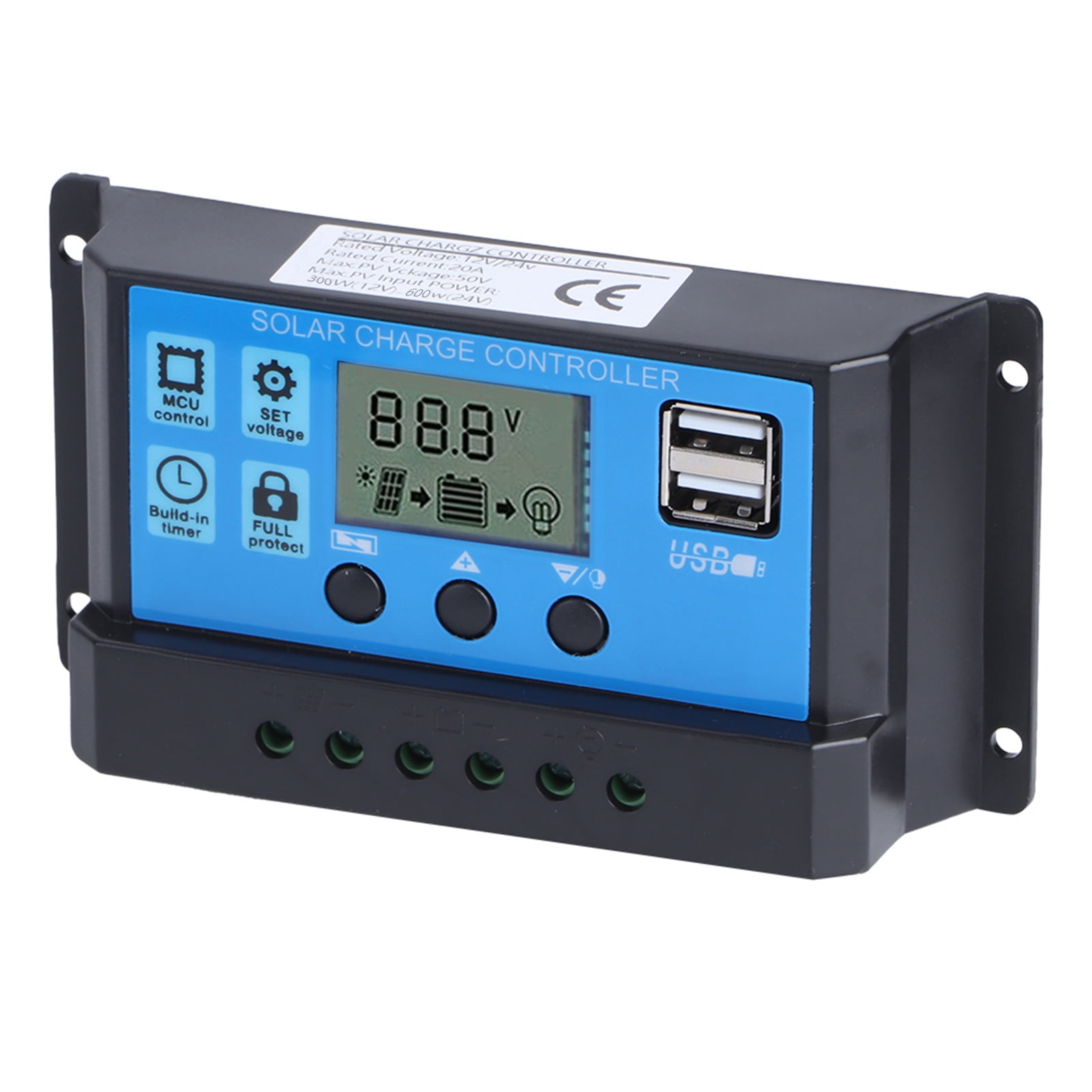 Auto Switch CE TSR Safe YS Solar Panel Charger Controller Regulator 10A 12V/24V 
