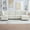 Beige + Polyester + Primary Living Space + 6 Seat, variant on SEENYOO 113.39" Lounge Sofa, Sectional Sofas for Living Room, U-Shaped 6-Seat Modular Sectional with Chaise & Storage Ottoman, Freely Combinable Convertible Sofa