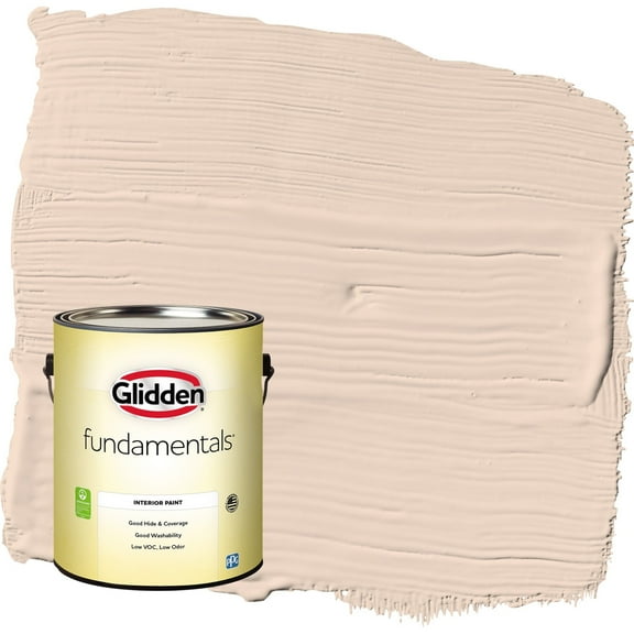 Glidden Fundamentals Enjoy / Orange Semi-Gloss Interior Paint, 1 Gallon