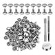 thumbnail image 3 of Leather Rivets, 600 PCS Multicolor Double Cap Rivets, Leather Rivet Kit with Hollow Punch,Punch Tool and Rubber Harmmer, 3 of 5