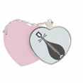 thumbnail image 1 of Pipa Instruments China Pattern Mirror Travel Purse Makeup Heart Pink, 1 of 4