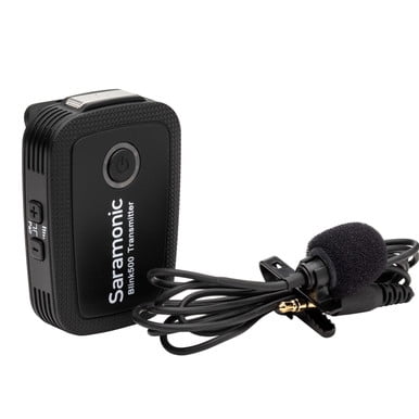 Saramonic Blink 500 TX Wireless Microphone Clip-On Transmitter w/ Lavalier Microphone for Blink 500 Receivers