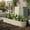 White, variant on TABU 8x2x1.5 FT Raised Garden Bed, Metal Planter Box with Anti-Cutting Edge, for Vegetables, Tomatoes, Herbs, Dark Gray