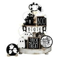 thumbnail image 1 of Dsscvnef Halloween Tiered Tray Set Wooden Signs Home Fall Holiday Display Seasonal Table Centerpiece, 1 of 9