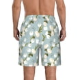 thumbnail image 3 of Kdxio Tulips Flowers Pattern Mens Casual Shorts - Drawstring Summer Beach Sports Shorts for Men, 3 of 9