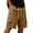 Coffee, variant on Mens Cargo Shorts Elastic Waist Drawstring Mesh Storage Pockets Comfortable Light Fabric Outdoor Hiking Fishes Street Daily Bermudas Shorts for Men