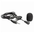 thumbnail image 4 of Injueey Mini micrófono con cable, altavoz de cuello, tipo de solapa con Clip externo, micrófono de voz, guía, conferencias, lecciones, Cables de audio/vídeo 5 piezas/negro, 4 of 6