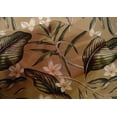 thumbnail image 4 of oneOone Cotton Silk Dark Beige Fabric Floral & Leaves Tropical Craft Projects Decor Fabric Printed By The Yard 42 Inch Wide, 4 of 4