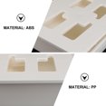 thumbnail image 3 of Desk Bottom Storage Box 1Pc Hidden Desk Bottom Storage Box Office Table Bottom Organizer Sundries Stationery Holder Creative Drawer Under Table with Cover (White Size M), 3 of 6