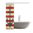 thumbnail image 3 of BPBOP Vintage Red Stripes Sea Nautical Anchor Polyester Fabric Shower Curtain Bathroom Sets Home Decor 60x72 Inches, 3 of 3