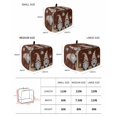 thumbnail image 2 of Coffee Gnomes Small Toaster Cover 2 Slice, Kitchen Appliance Covers, Coffee Beans Cups Brown Toaster Oven Cover with Loop, Bread Machine Cover Polyester Dust Cover Protection, 2 of 4
