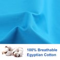 thumbnail image 4 of PiccoCasa 2 Pack Egyptian Cotton Pillowcases with Zipper Clourse Standard Blue, 4 of 7