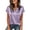 Purple, variant on cocolona Summer Satin Blouse for Women V Neck Short Sleeve Silk Tops Dressy Casual Outfits Solid Color Shirts