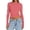 Pink, variant on Women's Long Sleeve Basic Crop Top Fashion Layer Slim Fit Watermelon Red S